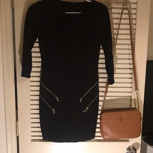XS 3/4 express black dress